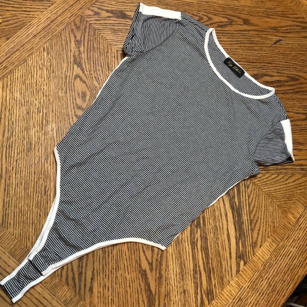 Nwot striped bodysuit